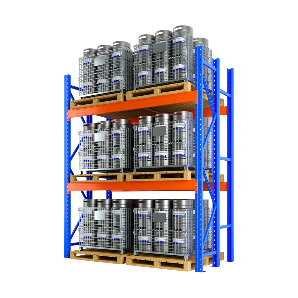 Heavy-Duty Pallet Racking System for Warehouse Stacking