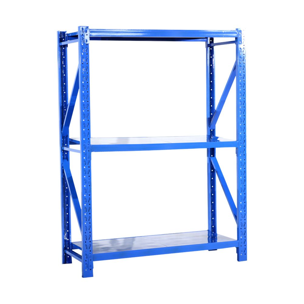 Medium Duty Steel Storage Rack with Corrosion Protection for Factory Warehouse Stacking Shelves