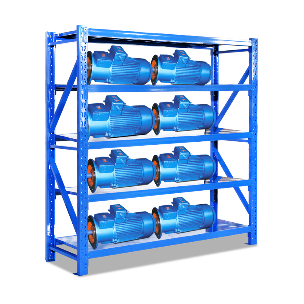 Medium Duty Steel Storage Rack with Corrosion Protection for Factory Warehouse Stacking Shelves